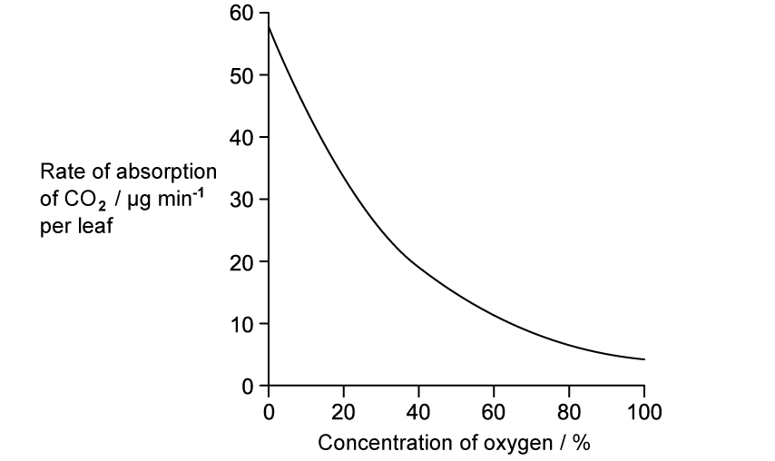 Oxygen and carbon dioxide p/s graph SQ