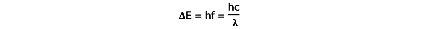 2.5.2 Difference in Energy Levels Equation