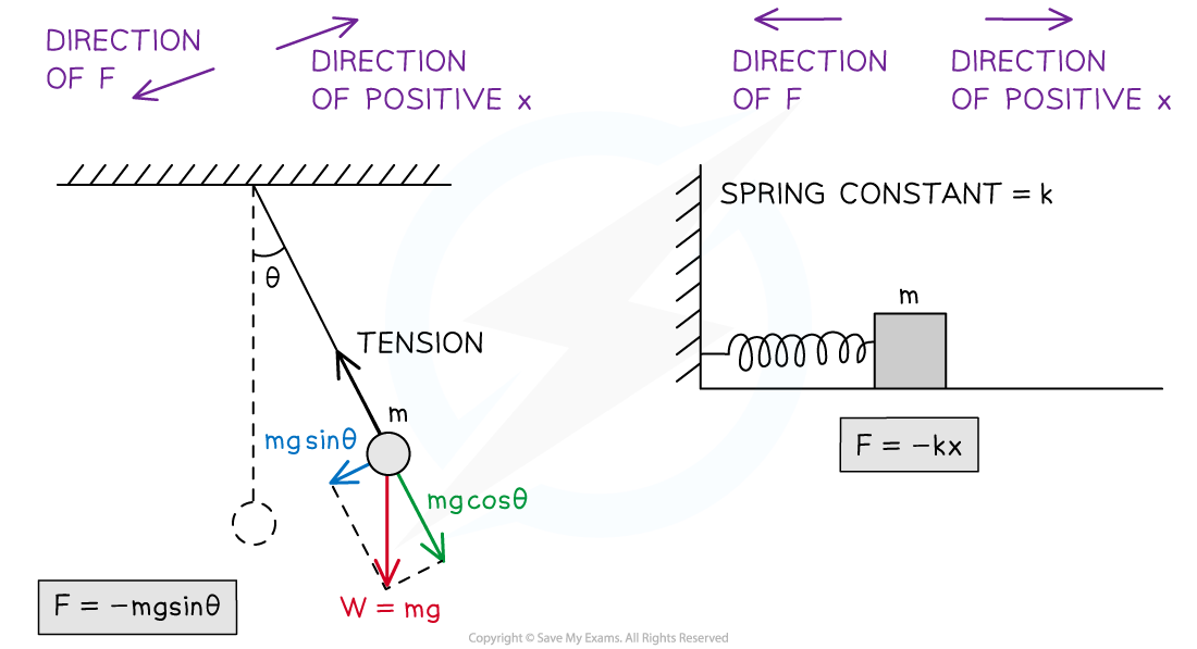 Restoring Force Examples, downloadable IB Physics revision notes